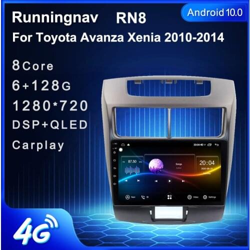 4G LTE Android 10.1 For Toyota Avanza Xenia 2010-2014 Multimedia Stereo Car DVD Player Navigation GPS Radio