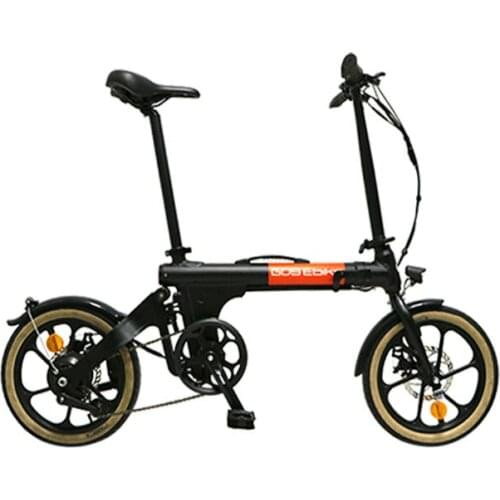 Aluminum Alloy Folding 250w Electric Bicycle Lithium Battery 36V 7.5Ah 16 Inch Ebike with Max Speed 25km/h