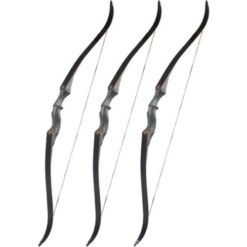 60 Inch American Hunting Take Down Recurve Bow 30-50lbs Right Hand Black Hunter Shooting Accessories