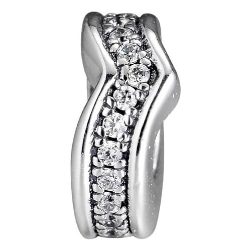 Charms 925 Silver Original Fit Pandora Bracelets Sterling Silver Shimmering Wish Spacer Charm Beads for diy Women Jewelry