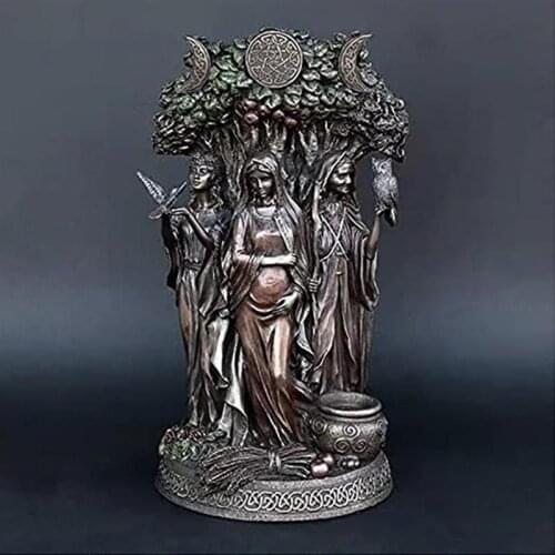 Free ship 2021 creative new Greek religion Celtic Dandu triple goddess hopes to harvest home furnishings with honor
