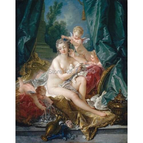 Free shipping nude portrait oil painting canvas prints Classical anger oil painting on canvas nude art wall decor picture