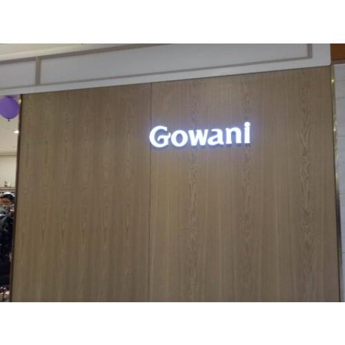 Channel letter with LED inside, made of stainless steel, customized sizes are accepted