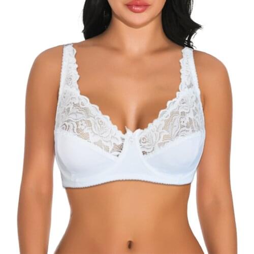 Womens Lace Bralette Bras Sexy Lingerie Bra Tops Underwire Beautiful Underwear A B C D DD E Cup