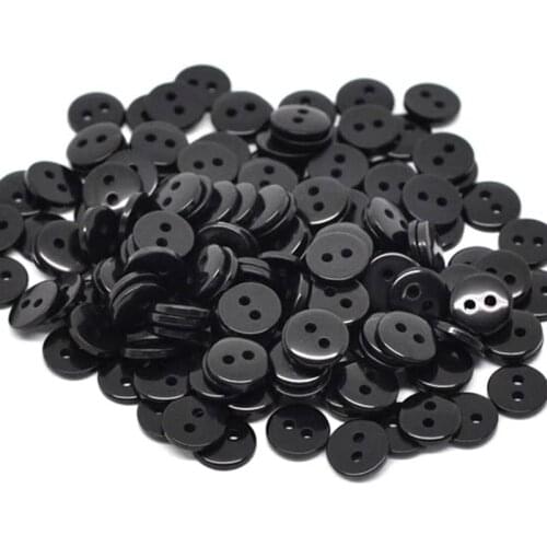 LF 300Pcs Black 2-hole Resin Sewing Buttons For Cloth Flatback Cabochon Scrapbooking Crafts Knopf Bouton Decor Diy Accessories