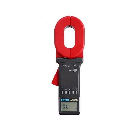 ETCR2000E+ Digital Earth Clamp-on Ground Resistance Tester With RS232 Interface 0-40.0A Current Meter Loop Resistance Meter
