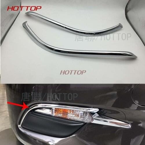 For 2017 Mazda3 Axela BN Foglight Molding Chrome Front Fog Light Lamp Trims Strip Accessories