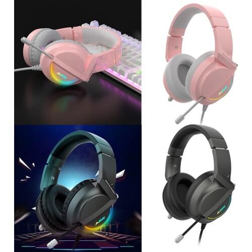 AX365 Gaming Headset 7.1 Channel Surround W/ Retractable MIC for PC Laptop