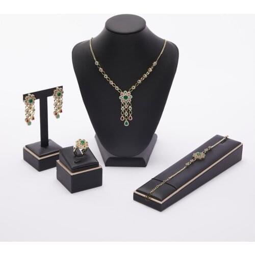 Morocco hot selling accessories wedding jewelry set for women fashion jewelry set copper high quality jewelry set