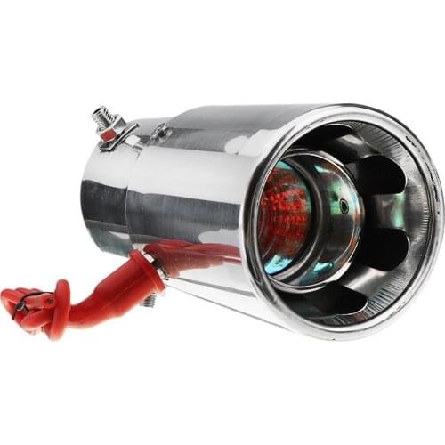 Stainless Steel Exhaust Pipe Red Light Flaming Muffler Tip 30-63mm,High Temperature Resistant, Anti-corrosion