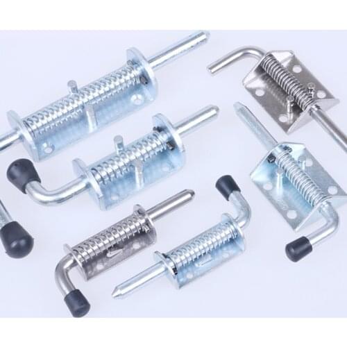 Stainless Steel 304 Industrial Heavy Iron Spring Mechanical Equipment Cabinets Boxcar Door Bolts