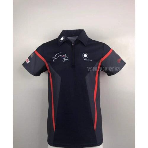 New Summer Motorcycle For Bmw Motorrad Racing Team POLO Lapel T-Shirt Short Sleeve Breathable Motorbike Motocross Cycling Casual