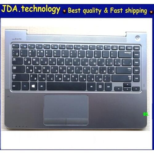 New/orig For Samsung NP530U4B NP530U4C NP532U4C NP535U4C NP535U4X Palmrest Russian keyboard upper Cover Touchpad