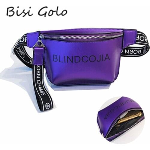 BISI GORO Waist Bag Women Girls Fanny Packs Colorful Unisex Waist Packs Belt Bag Pouch For Zippered Packets 110cm Strap Length
