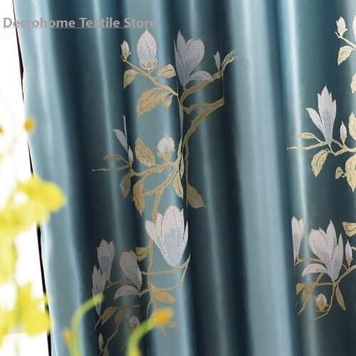 Light Luxury Shade Curtain Hotel Engineering High Precision Yarn-Dyed Jacquard Curtains for Living Room Bedroom Blackout