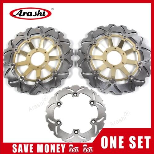 Arashi 1 Set For HONDA XLV VARADERO 1000 2004-2011 CNC Floating Front Brake Rear Brake Disc Rotors 2004 2005 2006 07 08 09 10 11