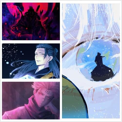 Satoru Gojo Jujutsu Kaisen Anime Pictures Canvas Home Decor Prints Dorm Living Room Bedroom Painting Wall Art Decoration Poster