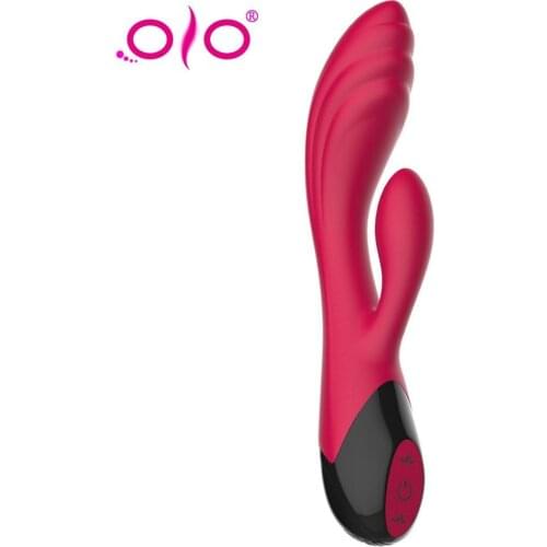 OLO 7-Frequency Female Double-Headed Mute Electric Masturbation Vibrator Dildo G-Spot Stimulator Massager Women Adult Sex Toy