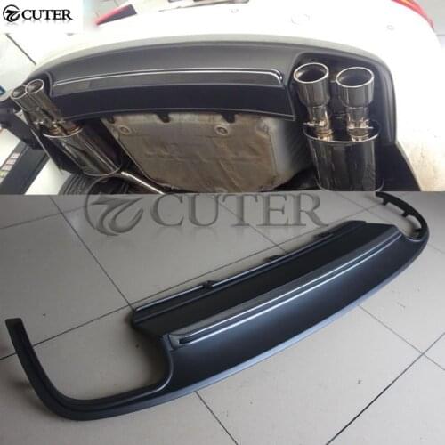A4 B9 S4 Style PP Rear bumper lip Car Back Bumper Spoiler Diffuser For Audi A4 B9 Standard Bumper 13-16