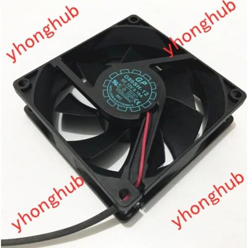 YATE LOON D80SH-12 DC 12V 0.18A 2-wire 80X80X20mm Server Cooling Fan