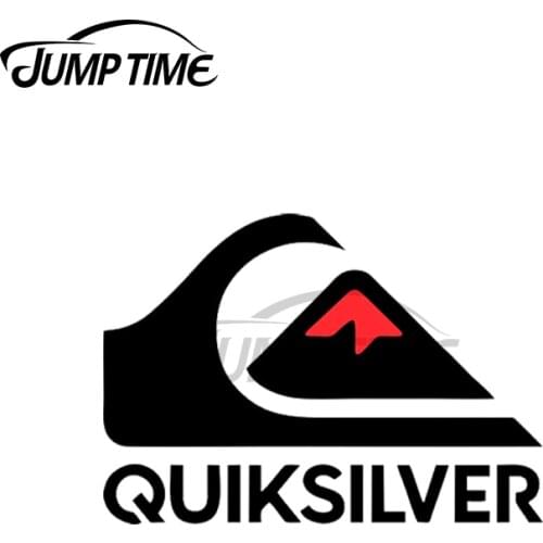 Jump Time 13 x 5.6cm Vinyl Car Stickers For Quiksilver Logo Personality Surfing Decals Waterproof Car Accessories Scratch-Proof