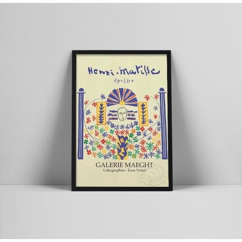 Henri Matisse Vintage Apollon Poster, Henri Matisse Exhibition Print 1953, Apollo Wall Art Decor, High Quality Printable Poster