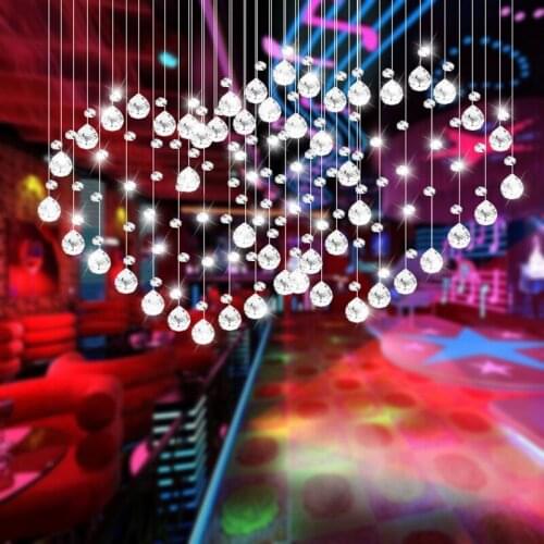 50 strip / set (1 meter*1 meter) Heart shaped crystal glass bead curtain partition porch door curtain Decorative curtain