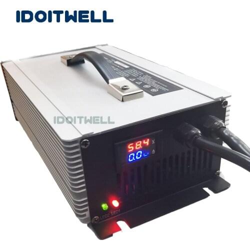 LED display 12V lead acid battery charger 14.7V float charge 13.8V 90A VRLA SLA AGM GEL charger for 12v 1000AH lead acid battey