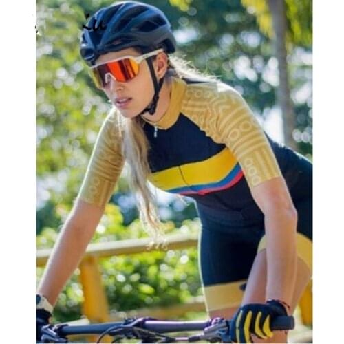 Summer Womens Triathlon Professional Cycling Jersey Short Sleeve Tights Roupa ciclismo Team Racing Cycling Jersey