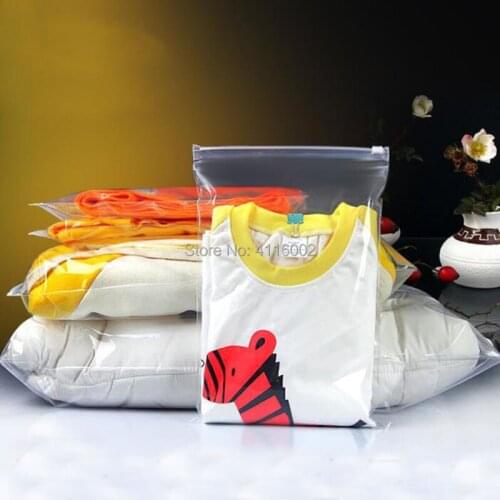 500pcs 46*65cm Large Plastic Zipper Bag Clear Quilt Pillow Packaging Bag Jacket Coat Packing Storage Bag