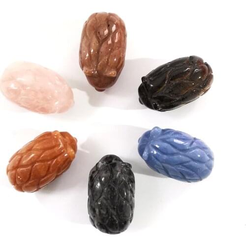 Free Shipping 2 Inches Natural Hand Crafts Healing Hedgehog Shape Crystal Carving For Home Decoration LJ