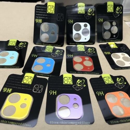 9D Colourful Back Camera Lens Tempered Glass Film For iPhone 11 12 mini Pro Max 11pro Rear len Screen Protector Protective