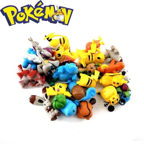 24pcs/set New Generation 4-5cm Pikachu Action Figure Cartoon Anime Pokemon Actions Figures Kids Toys Movie & TV Decoration