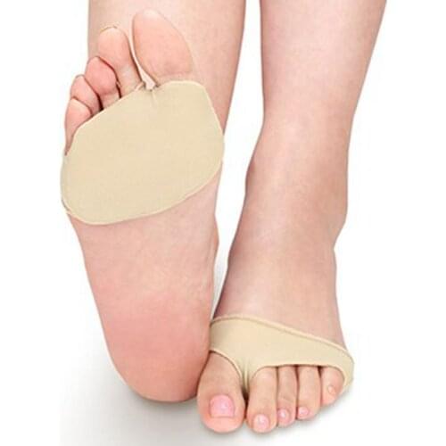 Forefoot antiskid Flexion Toe protection divider Falt foot High heel Arch Gel insoles pads Insert Cushion 1pair=2pcs BJ858