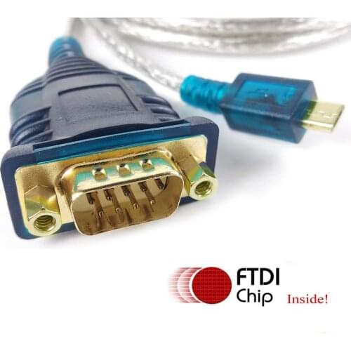 Ftdi ft232rl usb rs232 db9 serial adapter converter micro usb rs232 cable for tablet serial cable mobile phone rs232 kable