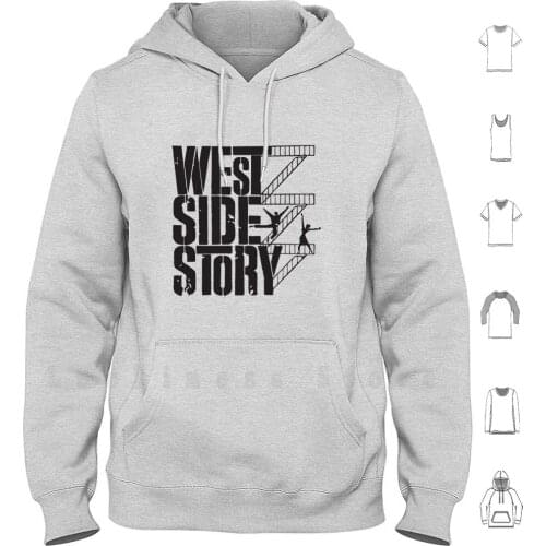 West Side Story Logo hoodies long sleeve Wss West Side Story Natalie Wood Leonard Bernstein School Musical Latino