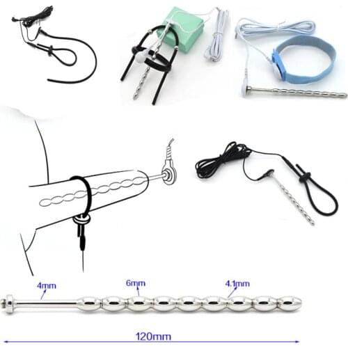 Electric Stimulation Urethral Sound Catheter Dilator Penis Plug Cock Ring Sex Toy For Men Masturbation Electro Shock Accessories