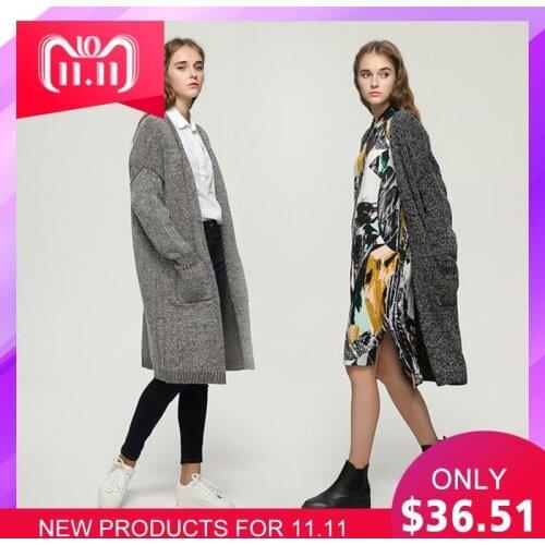 Maternity Korean Autumn Winter Woman Sweater Loose Coat Pregnant Rabbits Hair Long Overcoat Knitting Blouse Wool Blends Onesize