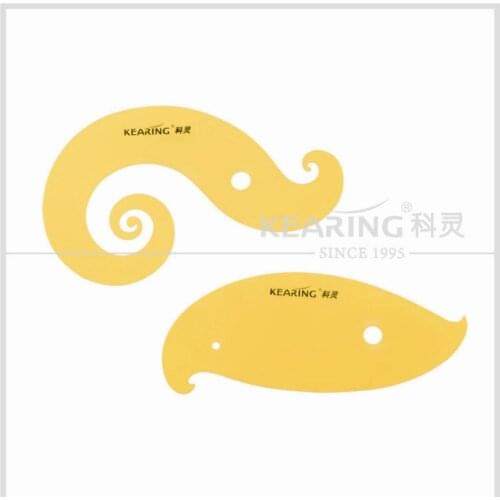 2pcs Underwear special curve cloud ruler clothing tailor ruler cartoon design ruler
