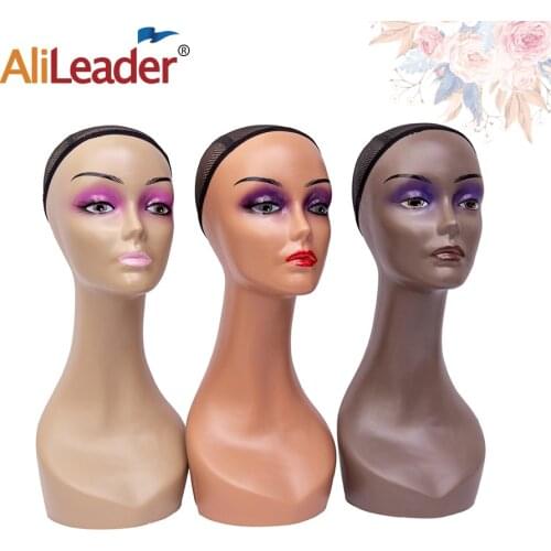 Alileader Mannequin Head For Wigs Display Female Head Model Manikin Mannequin Wig Scarf Glasses Hat Cap Display Mannequin Head