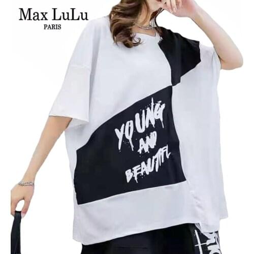 Max LuLu Women's T-shirts With Inscriptions