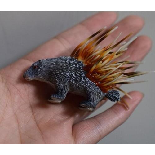 Mini pvc figure model toy Wild animal model out of print Porcupine