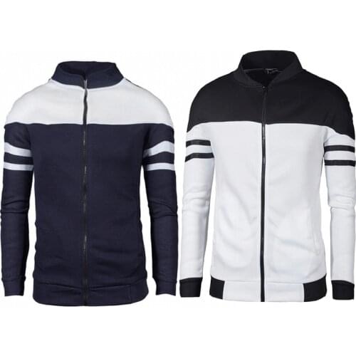 2020 Spring Mens Sweater Fashion Zipper Cardigan Coat Men Long Sleeve Sweater Jackets Men Knitted Thick Coat Casual Knitwear