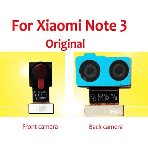 Original Small Facing Front Camera For Xiaomi Mi Note 3 Big Rear Back Main Camera Module Flex Cable Replacement Note3