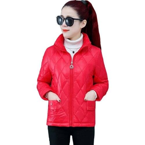 Autumn Winter Down Cotton Female Outerwear Korean Warm Cotton Clothing Lady Short Overcoat with Plus Size Padded Jacket Women