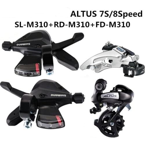 SHIMAN0 altus SL-M310 mountain bike deslocando dedo RD-M310 7 s/8 velocidade de discagem traseira FD-M310 kit deslocamento novo