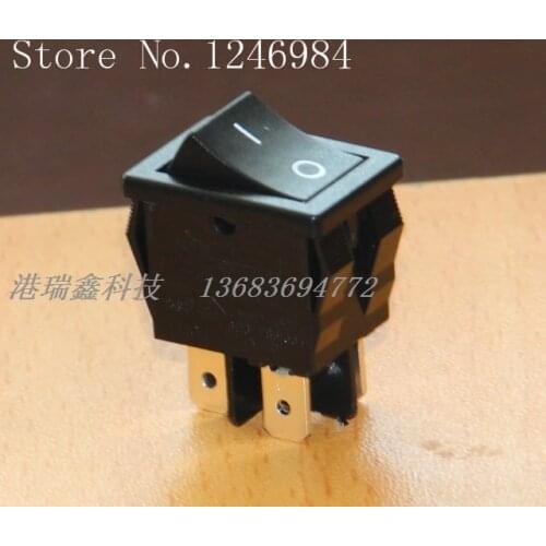 [SA]Taiwan bright group LIGHT rocker power switch R19 Dual High Current 16A Switching R9D8 black boat--50pcs/lot
