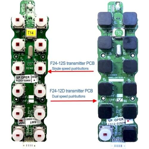 Telecontrol F24-12S F24-12D industrial remote control transmitter emitter circuit board PCB or CPU for replace repair maintance