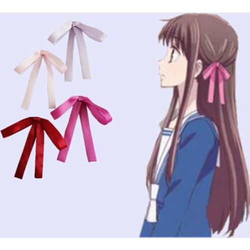 2pcs Women Girls Kawaii Hair Clip Cute Rabbit Bunny Plush Lop Ears Hairpin Ribbon Bowknot Lolita Cosplay Hair Accessories