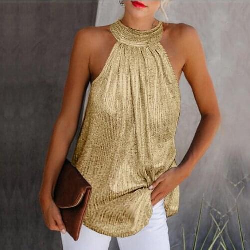 Womens Sleeveless T-shirt Casual Top Draped Cowl Party Blouse